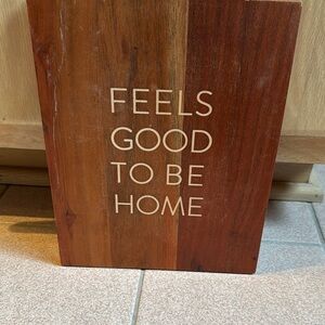 Wooden Wall Art with Inspirational Quote